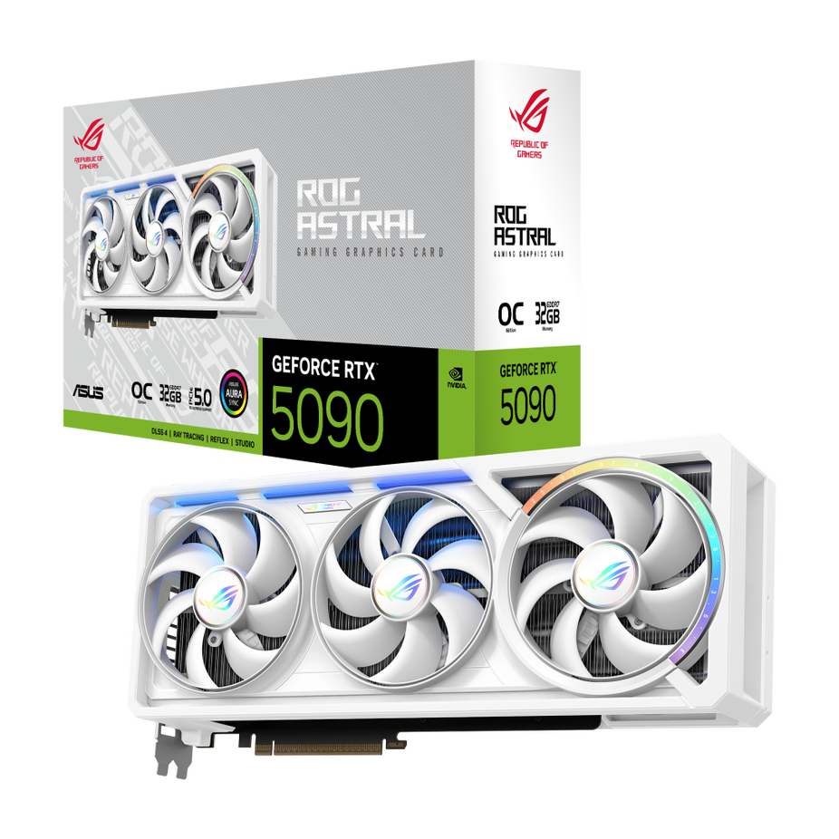 ASUS ROG Astral GeForce RTX 5090 White OC Edition, 32768 MB GDDR7