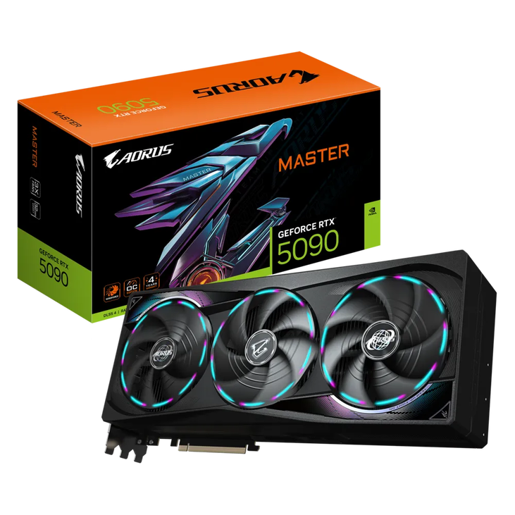GIGABYTE Aorus GeForce RTX 5090 Master 32G, 32768 MB GDDR7