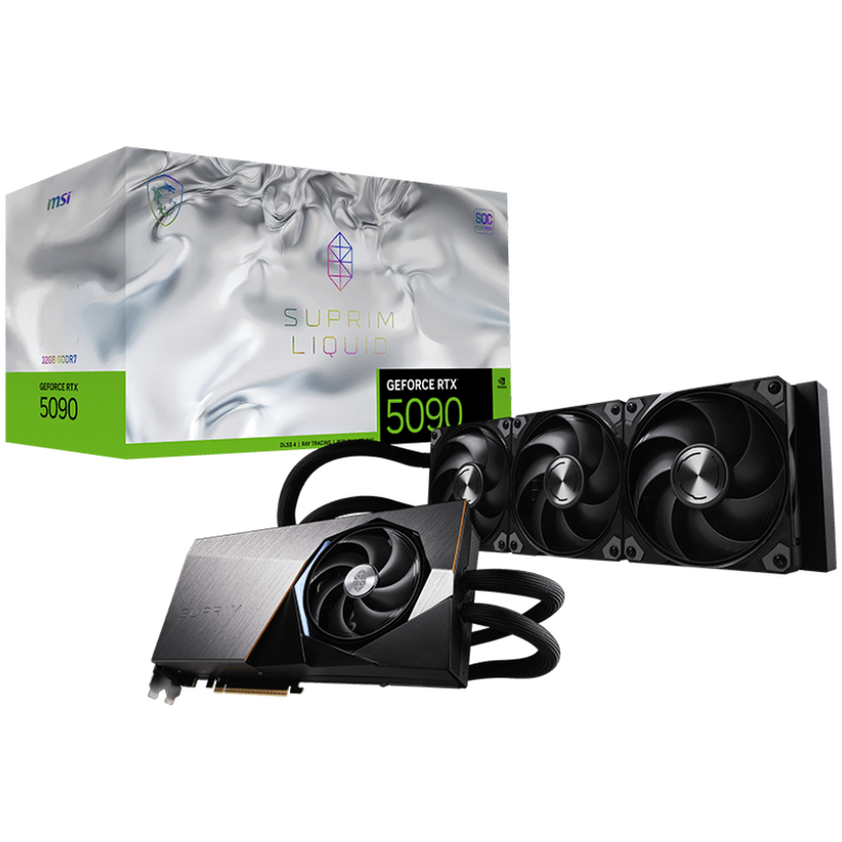 MSI GeForce RTX 5090 32G Suprim Liquid SOC, 32768 MB GDDR7