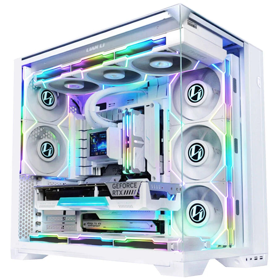 Lian Li O11 Vision Compact PC-Gehäuse, Midi-Tower, E-ATX, Tempered Glass - weiß Lian Li