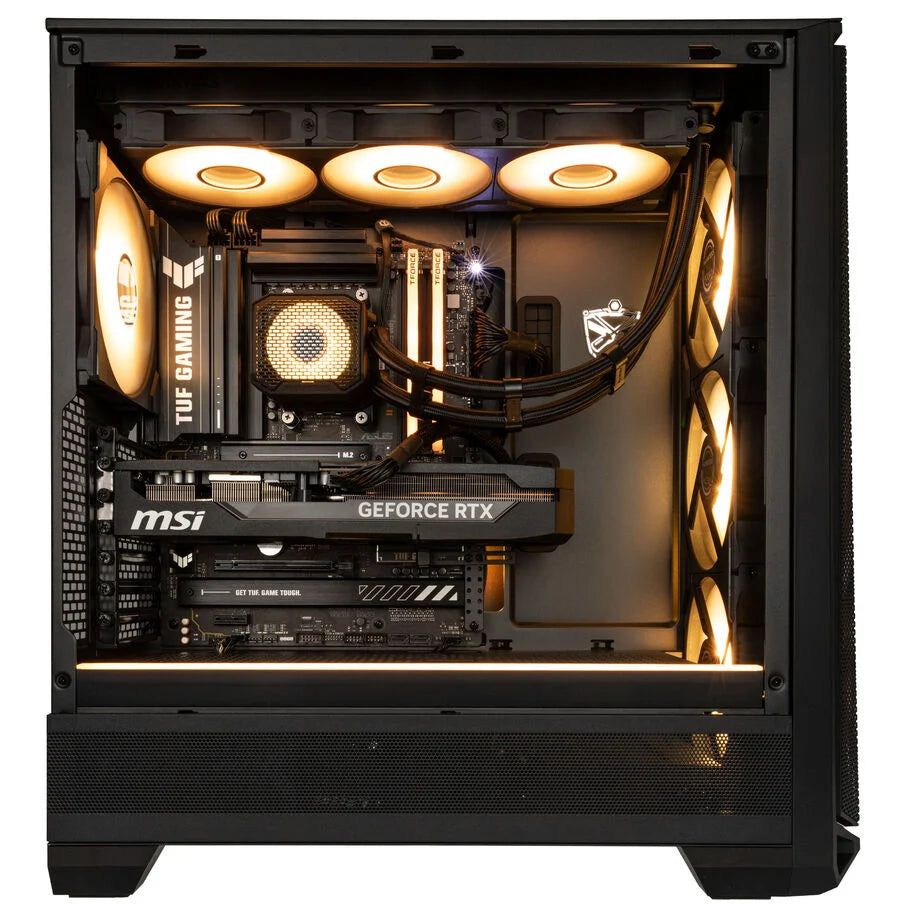 King Forge Gaming-PC Platin, AMD Ryzen 7 7800X3D, RTX 5070 Ti, Phanteks Eclipse G400A – Fertig-PC