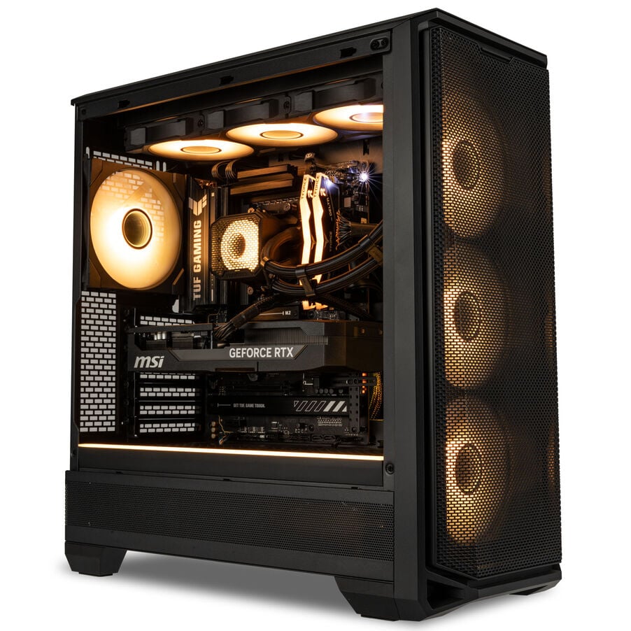 King Forge Gaming-PC Platin, AMD Ryzen 7 7800X3D, RTX 5070 Ti, Phanteks Eclipse G400A – Fertig-PC mit Windows