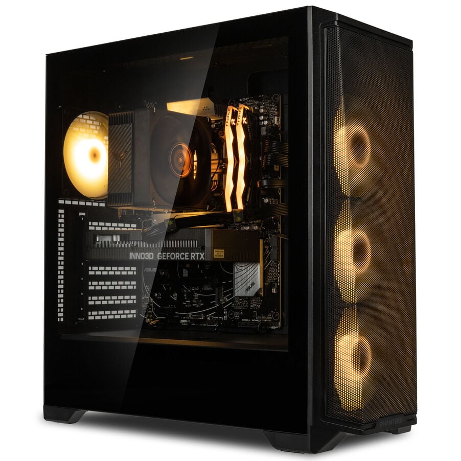 King Forge Gaming-PC Bronze, AMD Ryzen 5 7500F, RTX 5060, Phanteks Eclipse G370A – Fertig-PC
