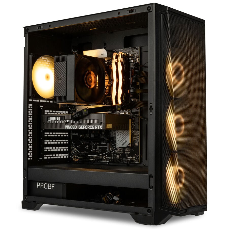 King Forge Gaming-PC Bronze, AMD Ryzen 5 7500F, RTX 5060, Phanteks Eclipse G370A – Fertig-PC
