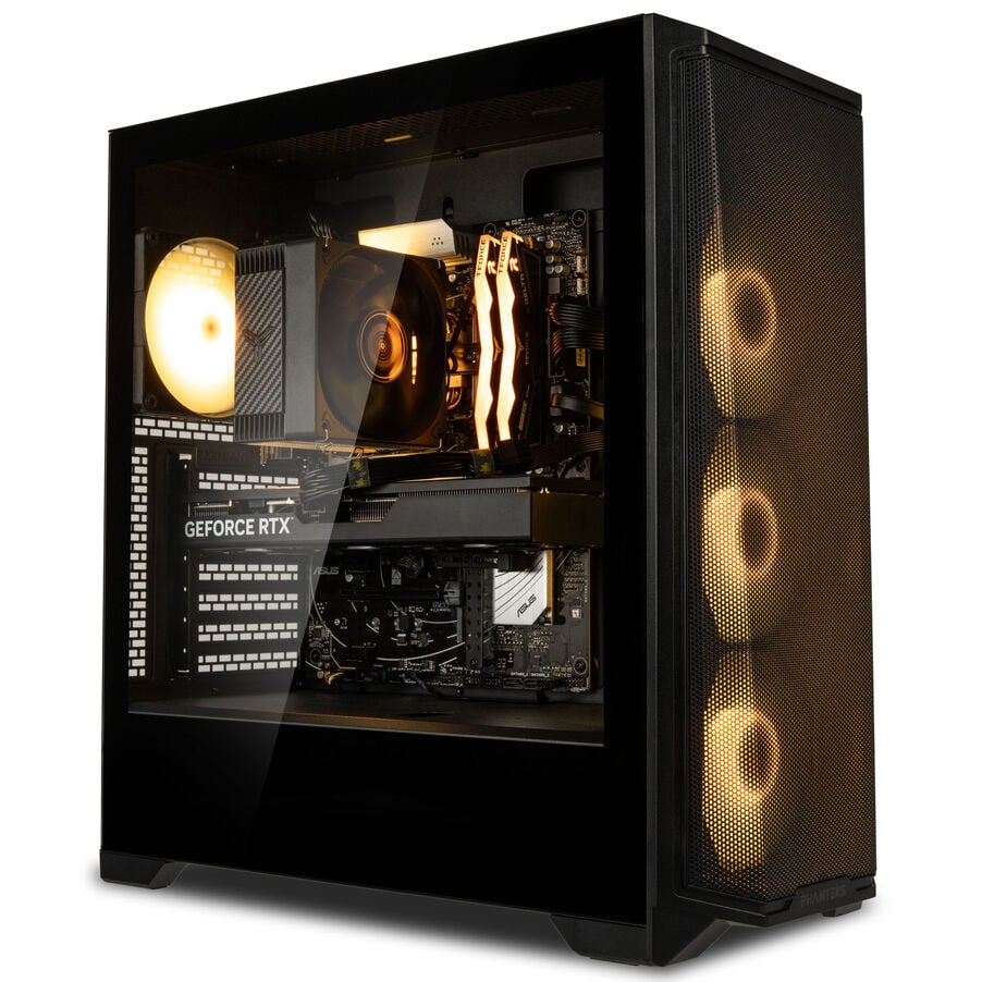 King Forge Gaming-PC Silber, AMD Ryzen 5 9500F, RTX 5060Ti 16GB, Phanteks Eclipse G370A – Fertig-PC