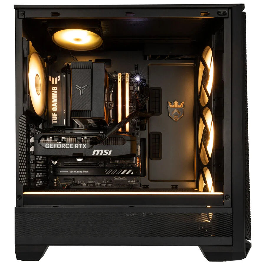 King Forge Gaming-PC Gold, AMD Ryzen 5 7500X3D, RTX 5070, Phanteks Eclipse G400A – Fertig-PC mit Windows